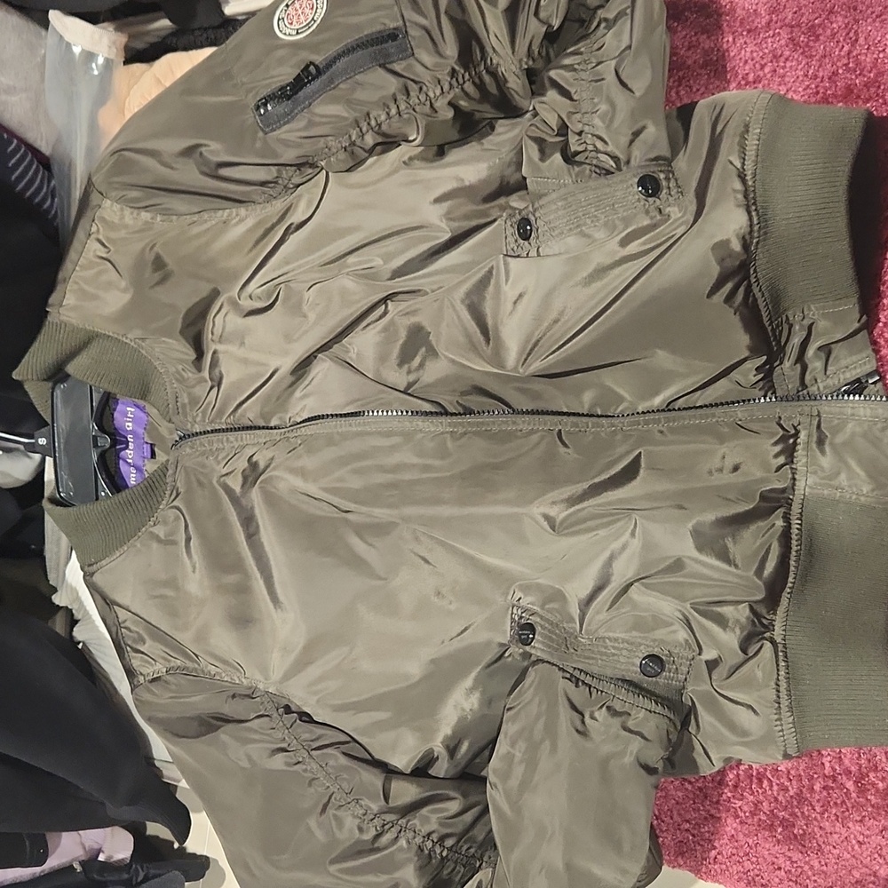Madden girl green comer jacket